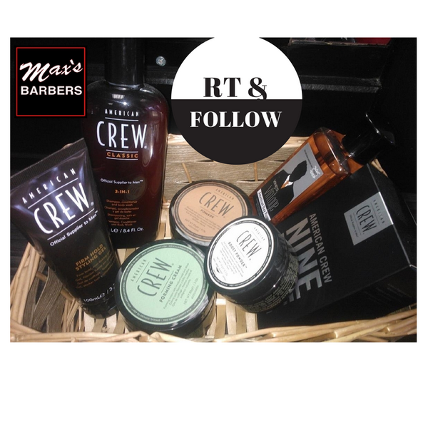 MaxsBarber's tweet photo. RT and follow for a chance to win this fantastic @americancrew hamper from @MaxsBarber #Limerick #Competition http://t.co/B6V194UI0A