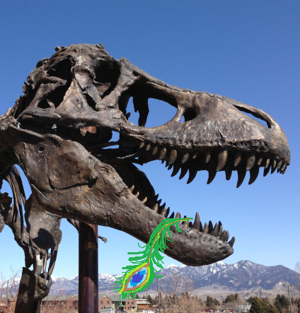 NMNH's tweet photo. .@FreerSackler Oh really, #Peacockroom? *chomp* #TrexRULES: http://t.co/VgbythUFQT #SIshowdown http://t.co/tl32mbwgTH