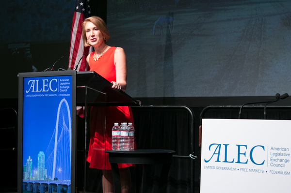 ALEC_states's tweet photo. Thank you for the great speech on how every individual can achieve his/her own human potential @CarlyFiorina! #ALEC41 http://t.co/tNmCxXdERF