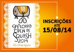 Confirmado para os dias 22 a 24 de Agosto, o 9° Floripa Open de Squash. Válido pela VI Etapa do Circuito de 2004.