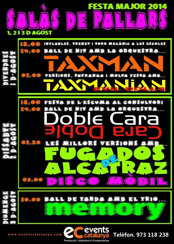 FugadosAlcatraz's tweet photo. Cartell de la #FestaMajor de Salàs de Pallars on estarem aquest dissabte!! :) ens veiem al Pati de les Escoles. http://t.co/bXiKIkjnyz