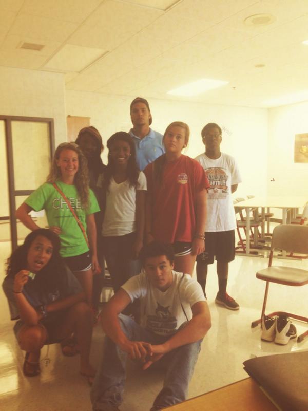 first meeting of FCCLA at the high school today 😊