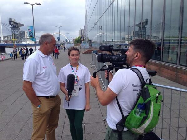 SileasMac's tweet photo. Casually interviewed sir Steve Redgrave today. He was an absolute sweetie #fest14tv http://t.co/WV5U2Nztnt