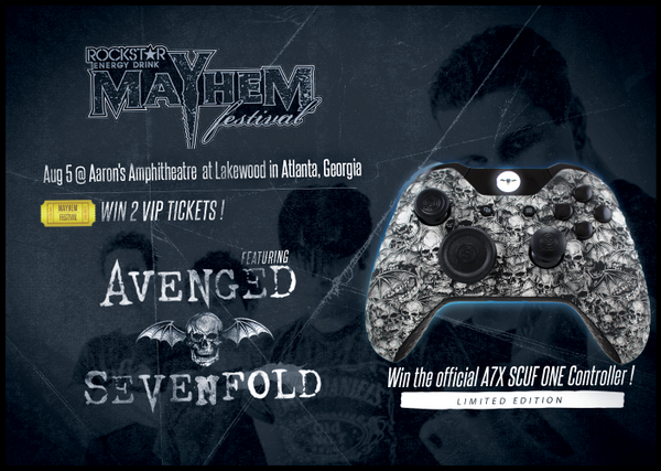 ScufGaming's tweet photo. #GIVEAWAY VIP Tickets to see @TheOfficialA7X at @mayhemfest @ScufGaming MUST #RETWEET &amp; FOLLOW for a chance to win! http://t.co/T1cbpSiKsP