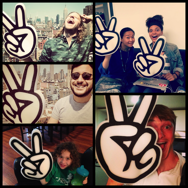 AngelList's tweet photo. They're here: AngelList Hands! Have an AngelList success story? RT and email swag@angel.co to get your own http://t.co/sTmHmHyhue