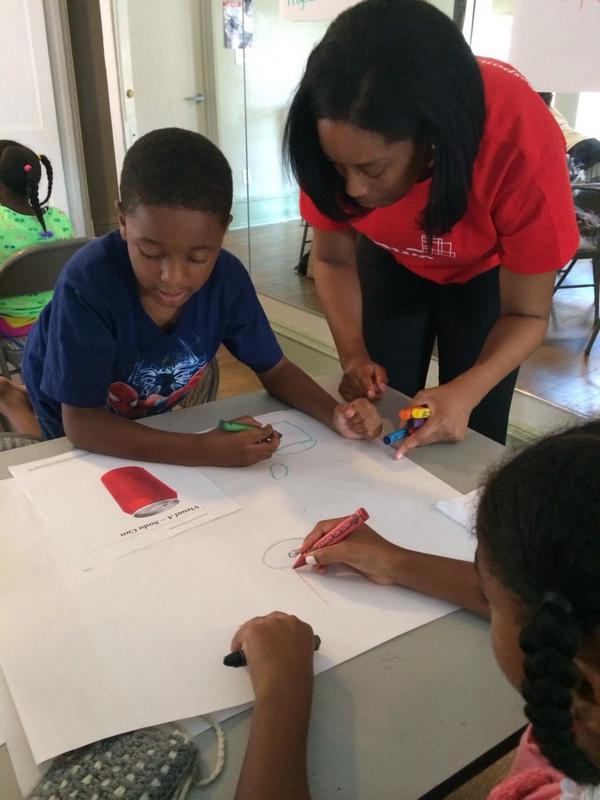 Dallas EYF at local summer camp! #recycling #pwcsummerimpact