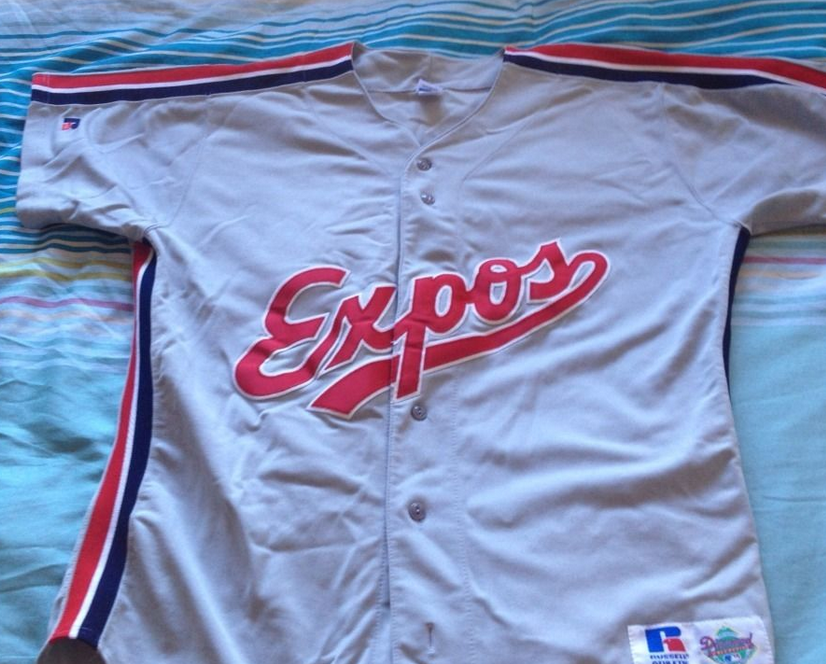 Chris Creamer  SportsLogos.Net on X: Looks like a Montreal Expos  prototype jersey design from 1992 is up for sale on :    / X