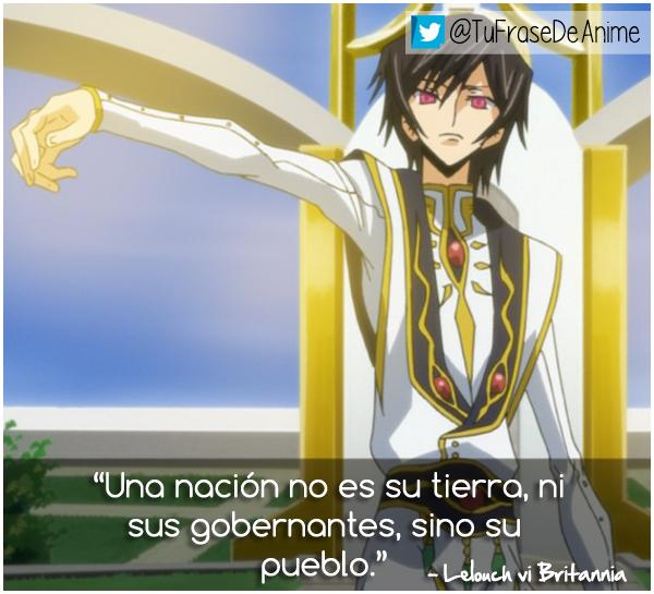 Frases De Anime on X: Una nación #Frases #Anime #CodeGeass   / X