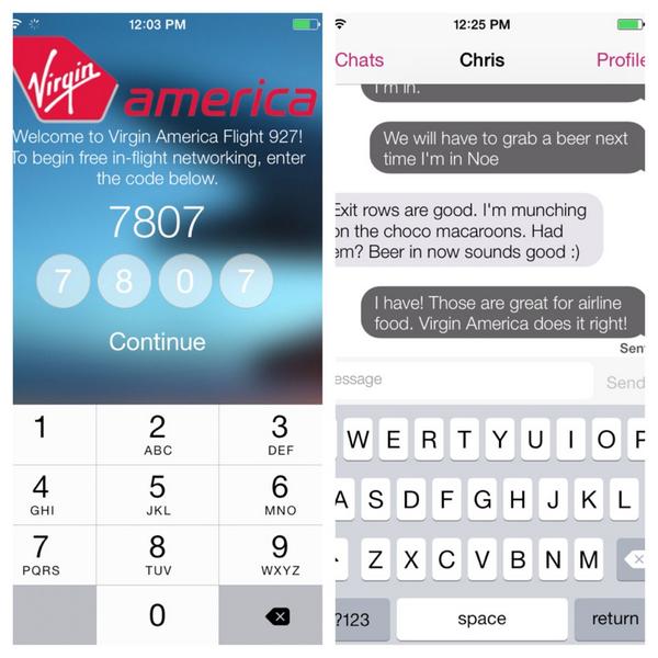 Great chat on the <a href="/VirginAmerica/">Virgin America</a> plane with <a href="/travelskills/">TravelSkills</a> <a href="/cjmcginnis/">Chris McGinnis</a> using <a href="/hereonbiz/">Here On Biz</a>