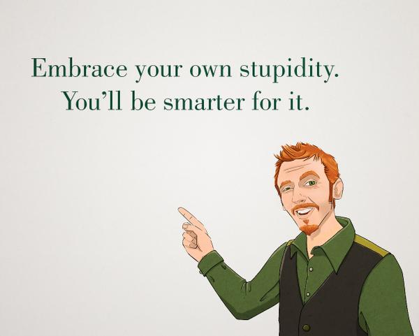 KeatonTips's tweet photo. It's okay to make a fool of yourself. Own it. #DareToBeStupid #ArtillerySF #TipOfTheDay http://t.co/wtl5f4D8Cu