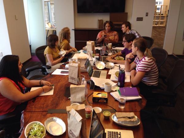 EricRLeslie's tweet photo. @UCBoston @FinCapDev @HandsOnTechBOS were all hard at work today developing our awesome app for our fall pilot! http://t.co/6AbNBNUQ2Z
