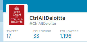 CtrlAltDeloitte's tweet photo. @DigitalGenieNZ Finally cracked the 1000 followers mark!
#MakingAnImpact #CreatingThatBuzz http://t.co/QWTSMJVhac