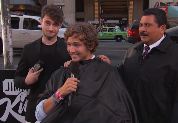 TeenVogue's tweet image. Daily Prophet headline: Things Look Hairy for Potter: teenv.ge/1k7Z1en