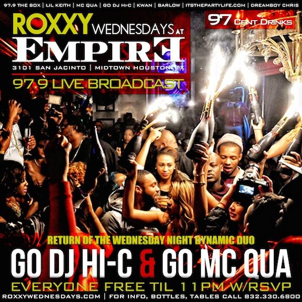 Courtney_SoGlam's tweet photo. #RoxxyWednesdays at #Empire tonite!!!! No Cover &amp; 97 Cent Drinks tip 11 RSVP HERE: http://t.co/OzzUNN8Fuw http://t.co/n7OuCa10Sf
