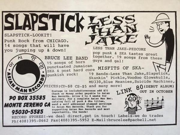 asianmanrecords's tweet photo. 1st ever AM ad.100% cut&amp;paste.No computers used &amp; 18 yrs later I can still barely use a computer. Peace,MIKE PARK http://t.co/J7aPQ6fnpt