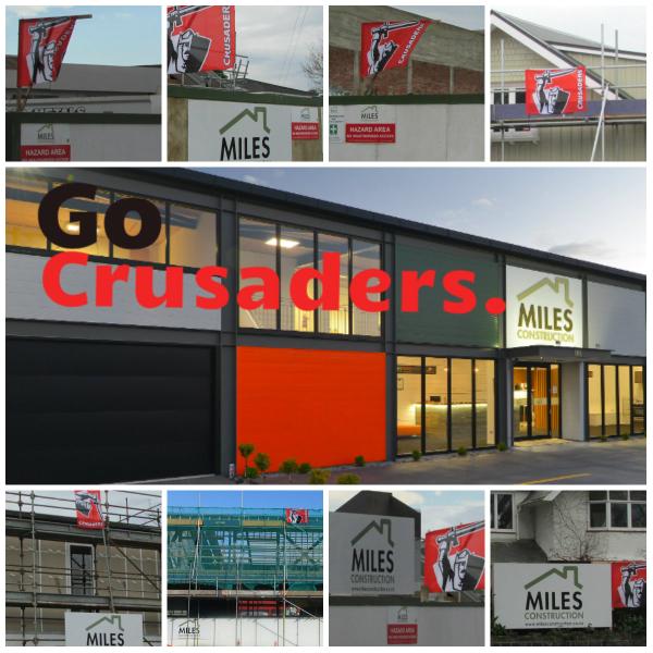 MilesConstruct's tweet image. #Crusaders fever is spreading to more of our sites. Good luck boys,bring the title home #WARvCRU #Crusadeon