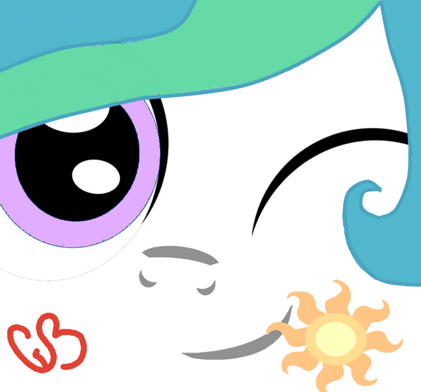 ((Back doing art and now I've done the Princesses! Princess <a href="/mlp_Celestia/">Princess Celestia</a>.))