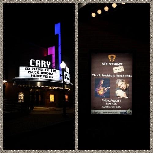 6stringpresents's tweet image. The Marquee is shining brightly. #6SP #carytheater #livemusic