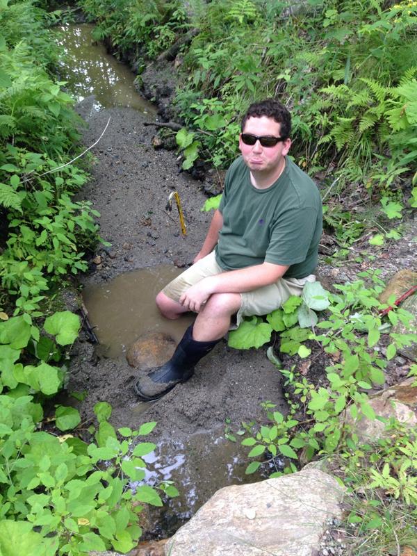 hottcorvette's tweet image. My coworker legit got stuck in the mud today up to his knee. Had to call for help. #hazardsofwork #gladitwasntme