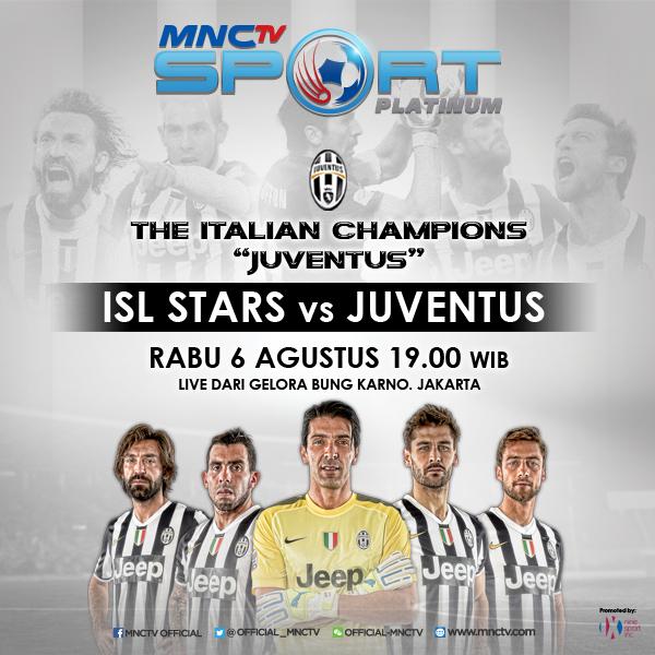 Laga paling dinanti jutaan Pencinta Sepak Bola Indonesia, The Italian Champions Juventus - 6 Aug Pk 19.00 #JuveINA14