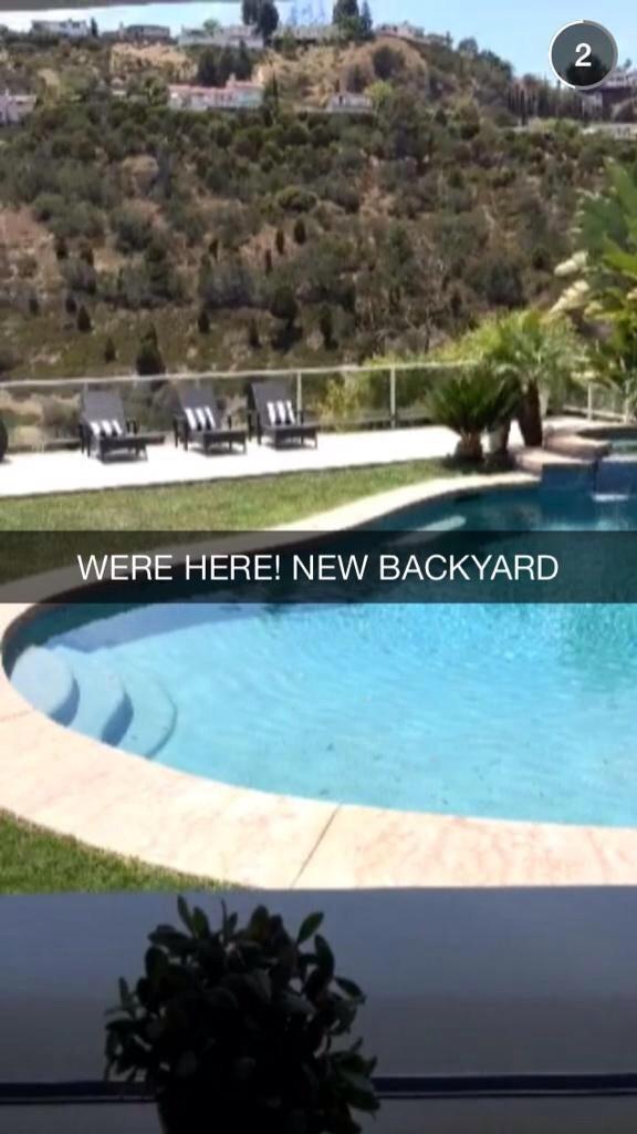 megan on X: "New backyard at the O2L house (Ricky's snapchat ...