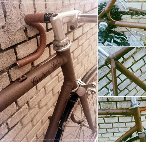 Buenos días amig@s. Amanecemos con un regalo, nuestro "efecto óxido". ¿Os gusta? Queda genial en la bici, opinad!!