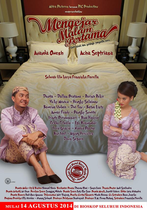 MitraPicturesID's tweet photo. SAVE THE DATE! MENGEJAR MALAM PERTAMA 14 Agustus 2014 @omeshomesh @septriasa_acha http://t.co/d1zGn70zc7