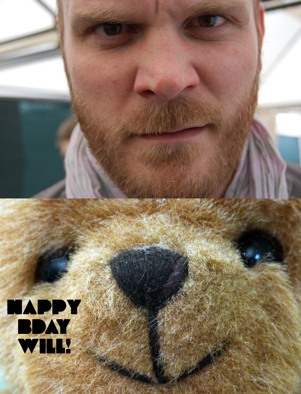 " Happy 36th birthday Will Champion, you absolute legend!  obviously