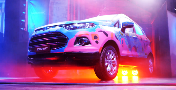 FordAustralia's tweet photo. Watch street artist, Mike Watt, transform an #EcoSportAU into a work of art @ our #secretDJset http://t.co/SGiEI7DTNV http://t.co/7IECwIp7Wo