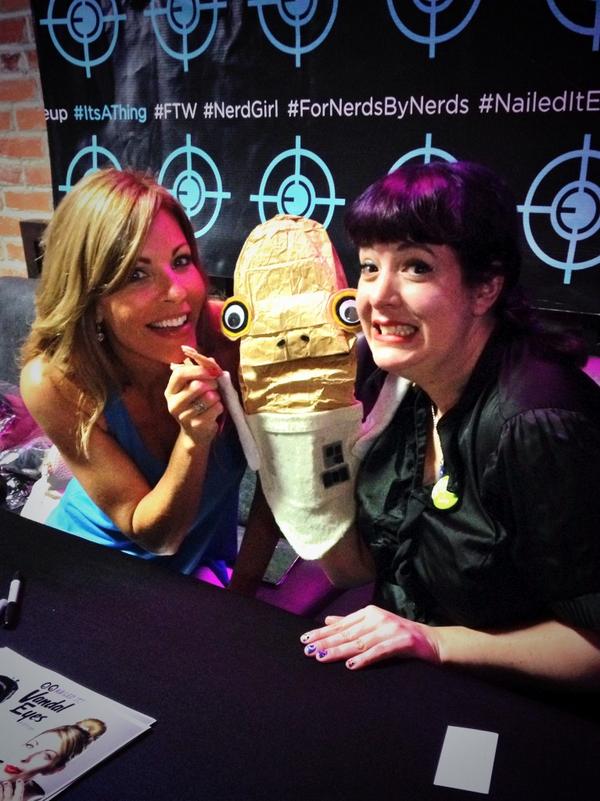 bonniegrrl's tweet photo. When I'm depressed from #SDCCWithdrawal, I look at this photo of @AnneWheaton, Admiral Sackbar &amp; I and all is well. http://t.co/6dO8i48S0z