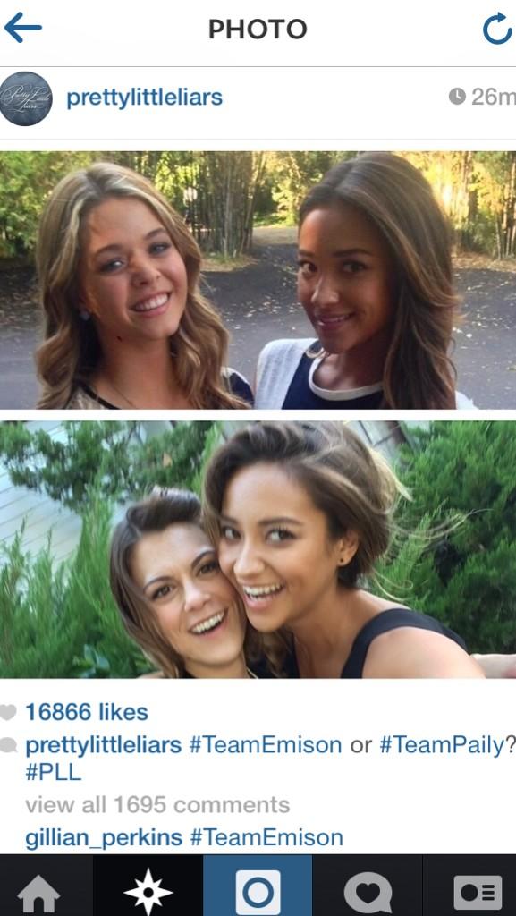 ShippingEmison's tweet image. Everyone go comment #TeamEmison on @prettylittleliars on instagram!