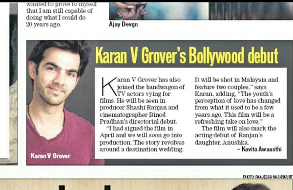 ManishPaul03's tweet photo. “@karanvgrover22: Fr ever1 who kept askn whn will i be seen on screen again.. http://t.co/9GMsmyVU81” yo yo KG!!!!