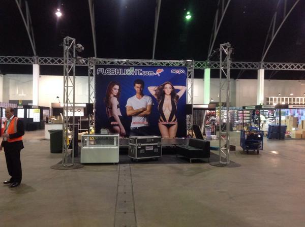 SexpoAustralia's tweet photo. Getting the stage all set up in anticipation for the next three days. @JamesDeen @stoya @ANGELAWHITE. Who's excited? http://t.co/WQxHSABkbm