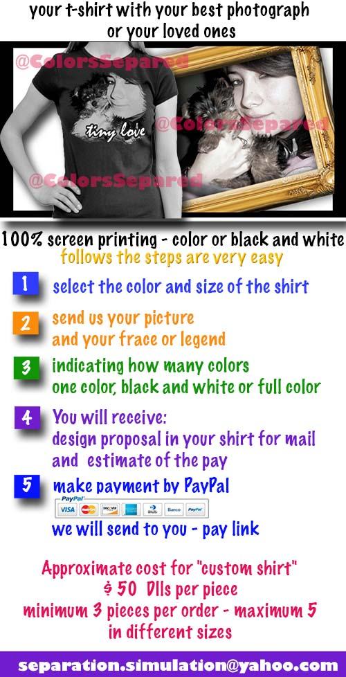ColorsSepared's tweet image. personalized shirt
$ 50 usd. each - minimum order 3 pieces -
more shipping