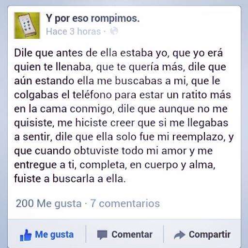 Poresorompimos's tweet photo. Y por eso rompimos Ed, por ella fue que rompimos... http://t.co/L5lVG3rJ8u