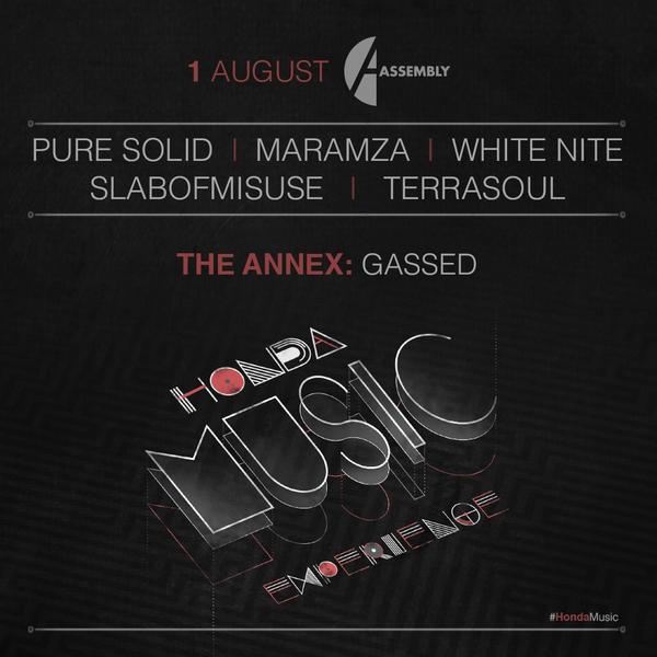RT and get on the Guest List for the @HondaMusicSa event tomorrow night ft <a href="/Pure_Solid/">Pure Solid</a> @DJMaramza <a href="/whiteNiteDJ/">nite</a> &amp; more