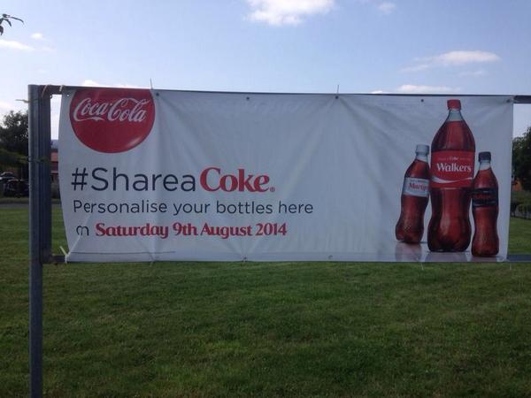 Come an get your personalised coke bottle on august 9th at Norwich extra <a href="/Ez241188/">Eric Keeler</a> @TescoEastAnglia @cokezone
