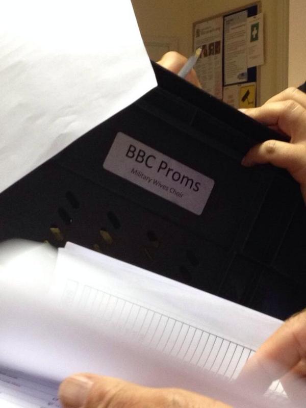 mcc81's tweet image. Eek it&apos;s all real now!!! Bring it on!! #militarywivespromchoir  #BBCProms2014
