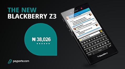 PayPorte's tweet photo. BlackBerry Z3 Now in Stock!  Call Toll - free 0800-PAYPORTE;  080072976783.  Place Order Now! http://t.co/yhgt8bD8iU http://t.co/IuLMsWYMvb