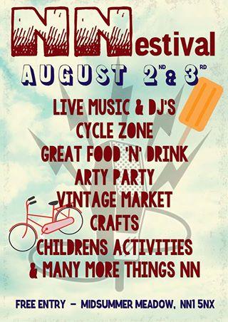 Midsummer Meadow on Bedford Road, Northampton is holding <a href="/NNestival/">NNestival</a>, with music &amp; entertainment today and tomorrow