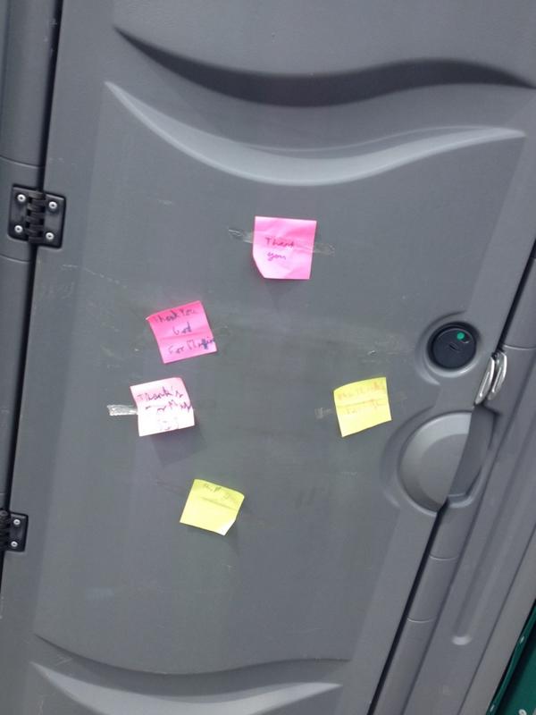 'Post it note' loos at <a href="/detonateCW/">Detonate Chorleywood</a> - EPIC!
