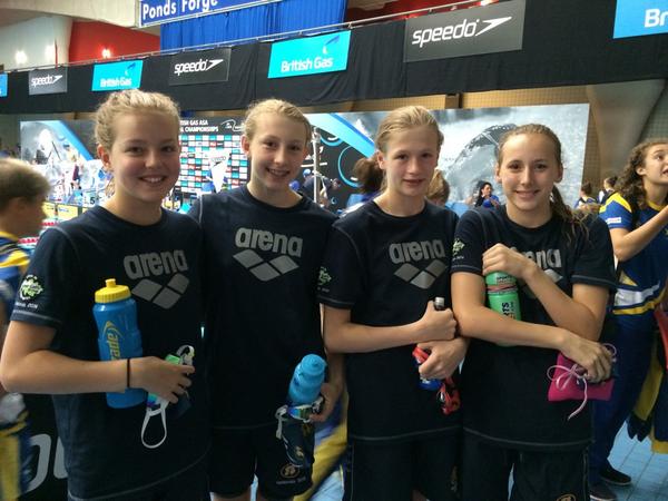 Wow the Girls 4 x 100 Free team 6th into the final fantastic swimming ladies # swimmingfastandsmooth