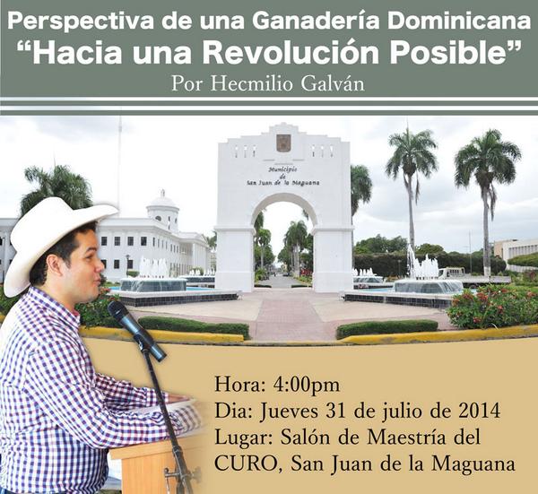LaMultitud's tweet photo. Le invitamos a la Conferencia de @caamanovive hoy en San Juan de la Maguana.  http://t.co/xr7GfTAv4f