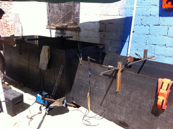 evanslighter's tweet photo. Working on steel cisterns. More of the same today. http://t.co/UYiXV6ATwS
