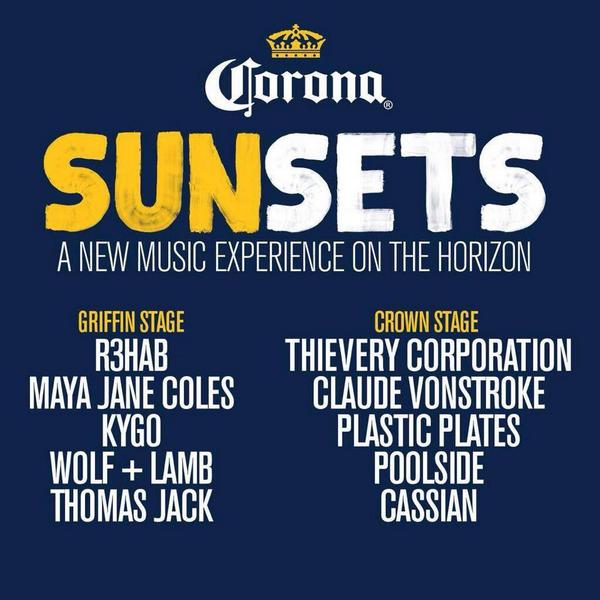 ElectronicaMX's tweet image. ACAPULCO: Este Sábado R3hab, Maya Jane Coles en #CoronaSunSets en Playa Diamante, Gral $363, Vip $820 en Ticketmaster