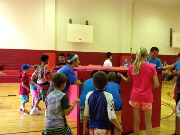 Fort dodgeball at sports camp! @pfvYMCA  #teamwork <a href="/Zeffi14/">Zeffi Angelikas</a>