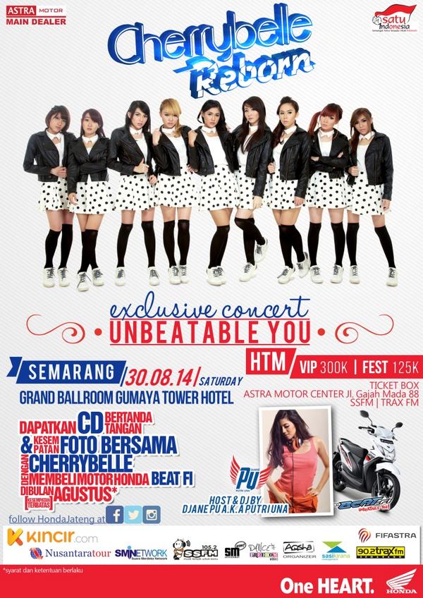 [INFO] Tiket #CherryBelleReborn bisa dibeli disini. Buruan ya temen-temen :)