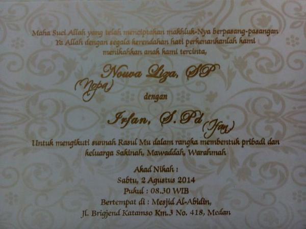 pramuka2medan's tweet photo. Wedding Invitation kak Nouva Liza to adik2 dan kakak2 alumni Pramuka SMP 2 Medan :) http://t.co/r4jUxfhgS1