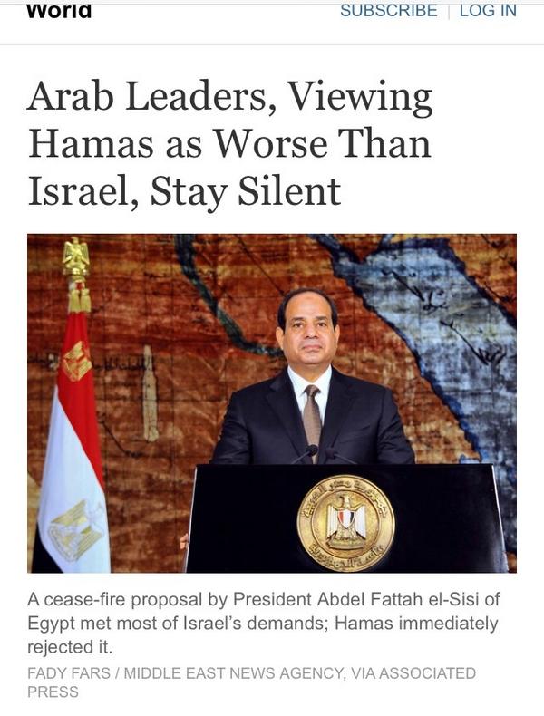 IsraeliSniper's tweet image. A friend in the US sent me this article from @nytimes  - the truth comes out how Arabs view Hamas #terrorists
