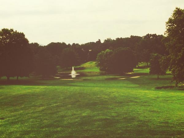 jgatsik's tweet photo. morning from the 14th hole at powelton club to all 43 of my twitter followers. Playing well this morning @Rlabritz! http://t.co/FWjsGU6Axr